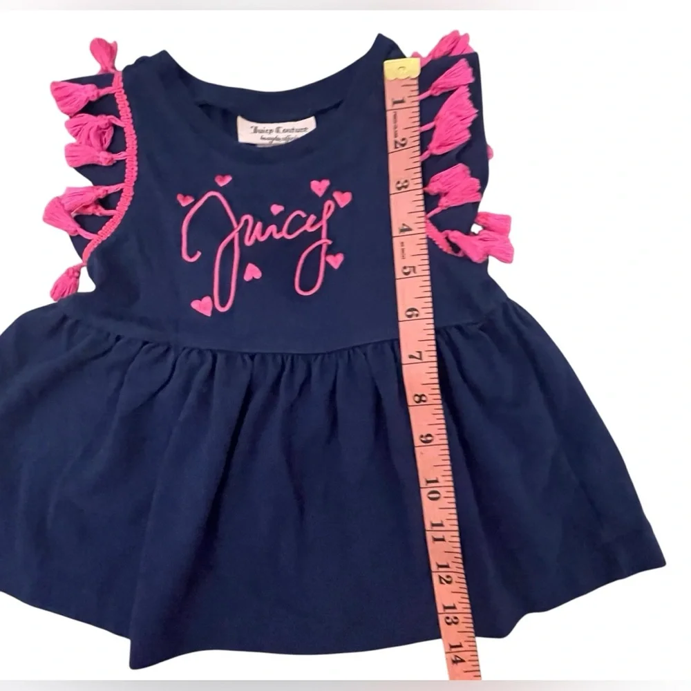 Juicy Couture Navy Dress with Pink Accents